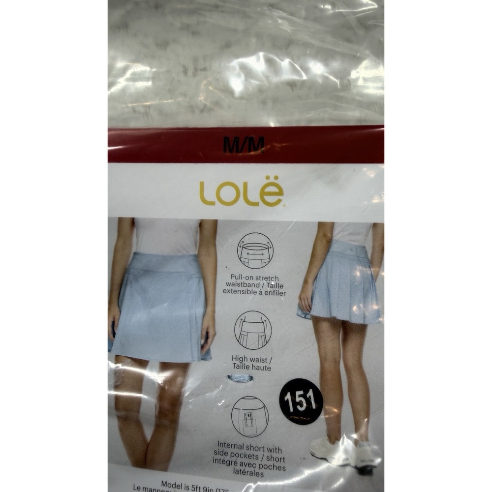 Lole Active Skort Women's M Blue Sporty Skirt Tennis Inner Short